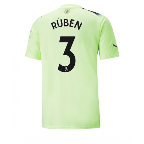 Dres Manchester City Ruben Dias #3 Rezervni 2022-23 Kratak Rukav